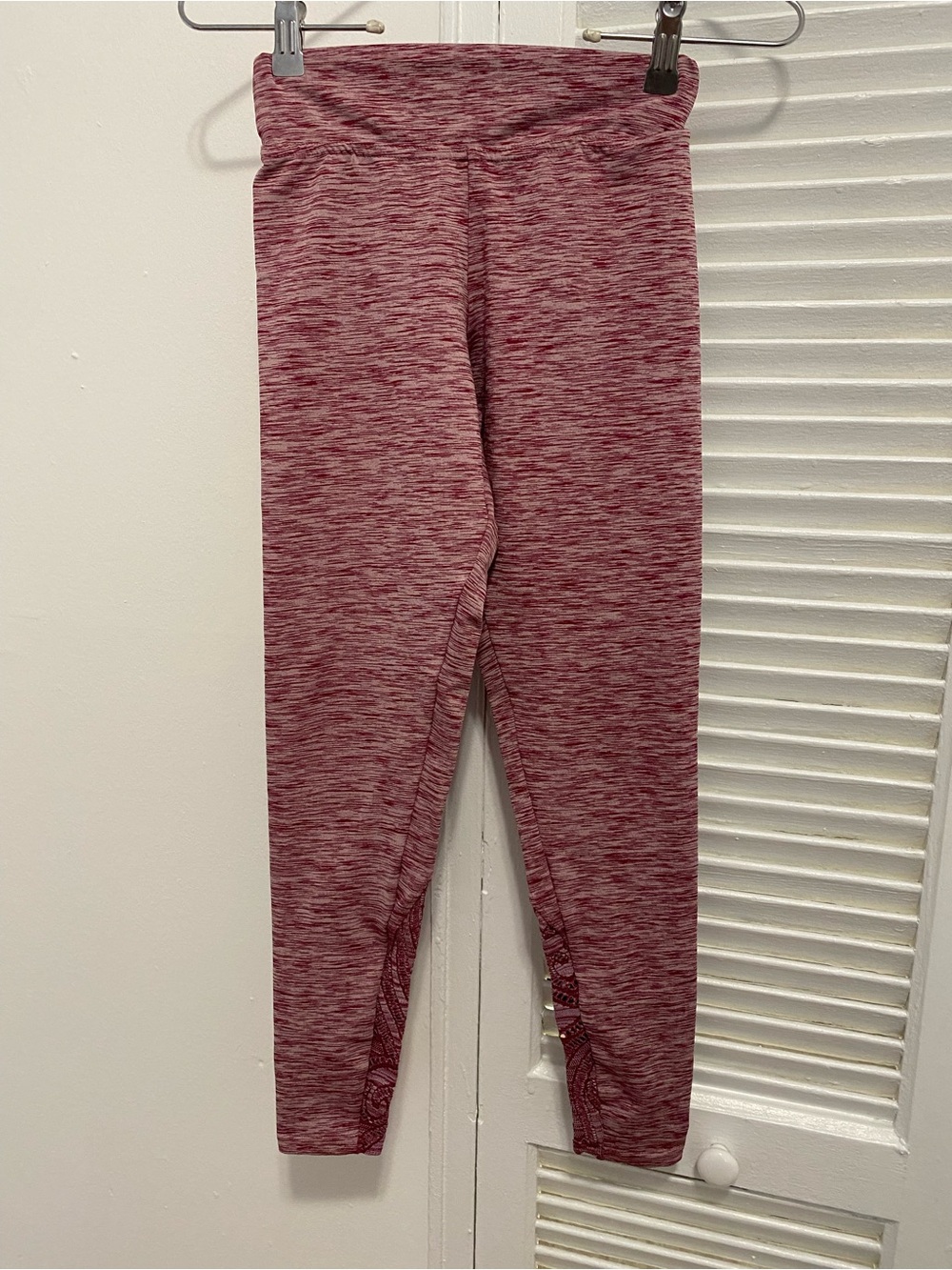 Womens Marled Reddish Leggings